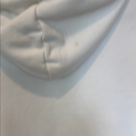 Adidas Classic White Hoodie with Black Trefoil Medium - Picture 6 of 7